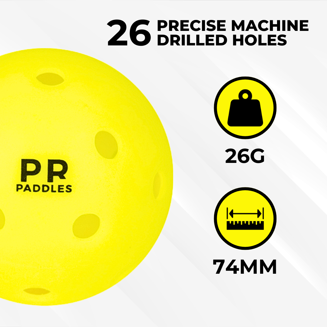 PR Indoor Pickleballs - 3 Pack